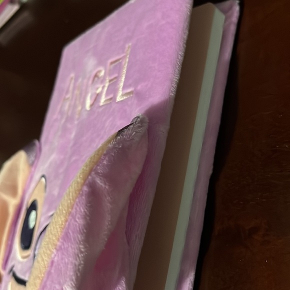 Angel notebook pink Disney stitch angel notebook new soft pink cute soft - Picture 11 of 11